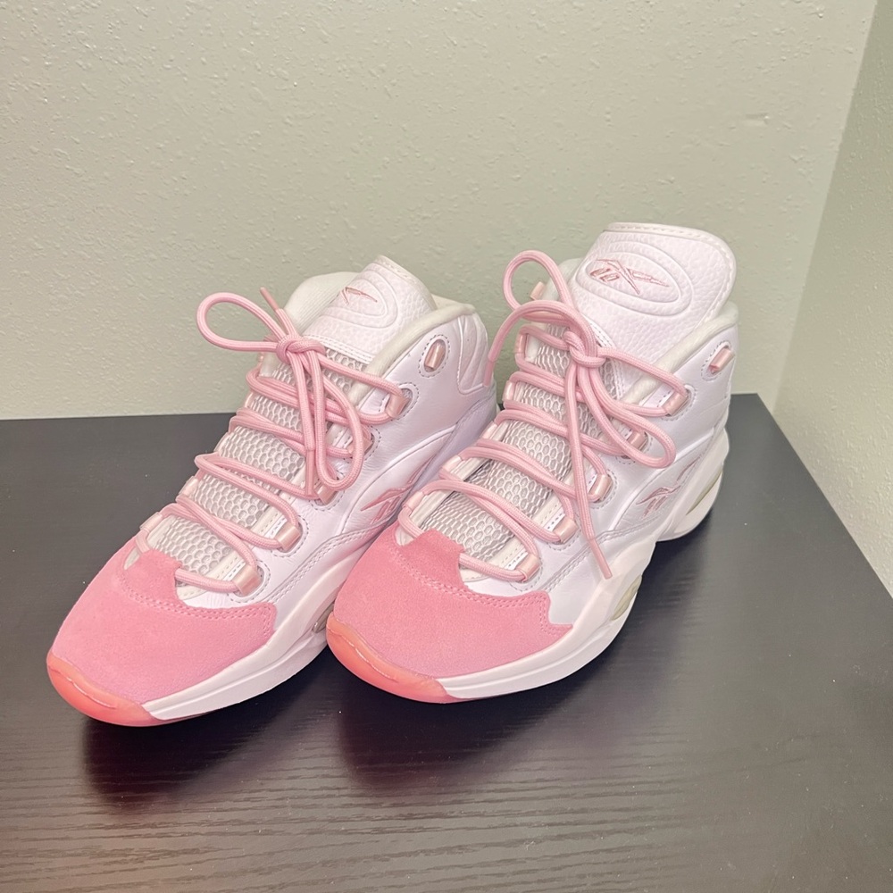 Reebok Classic Pink and White High-Tops
